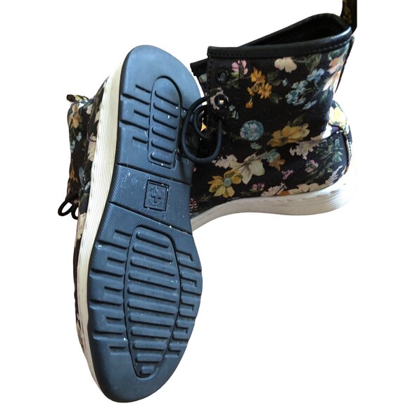Doc Martens High Top Floral Canvas Sneaker Size 7 High Tops - Picture 4 of 11